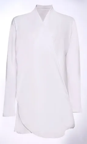 Draped in Style: Fashion-Forward White Tunic