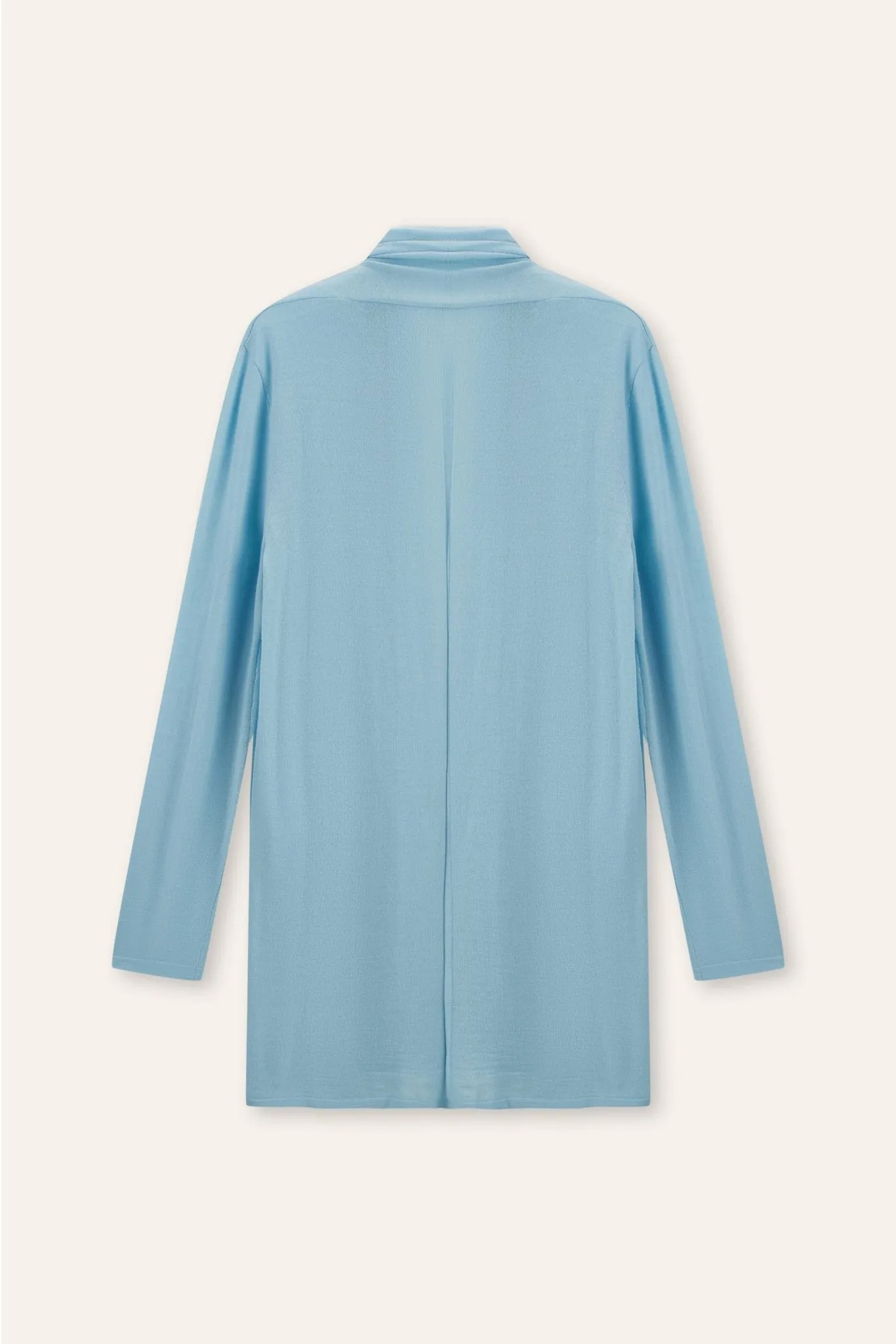 DRAPED wool cardigan (Blue)