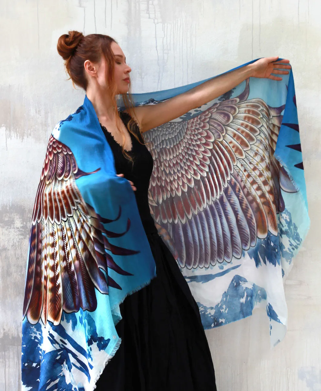 Eagles Wings Mountain Shawl