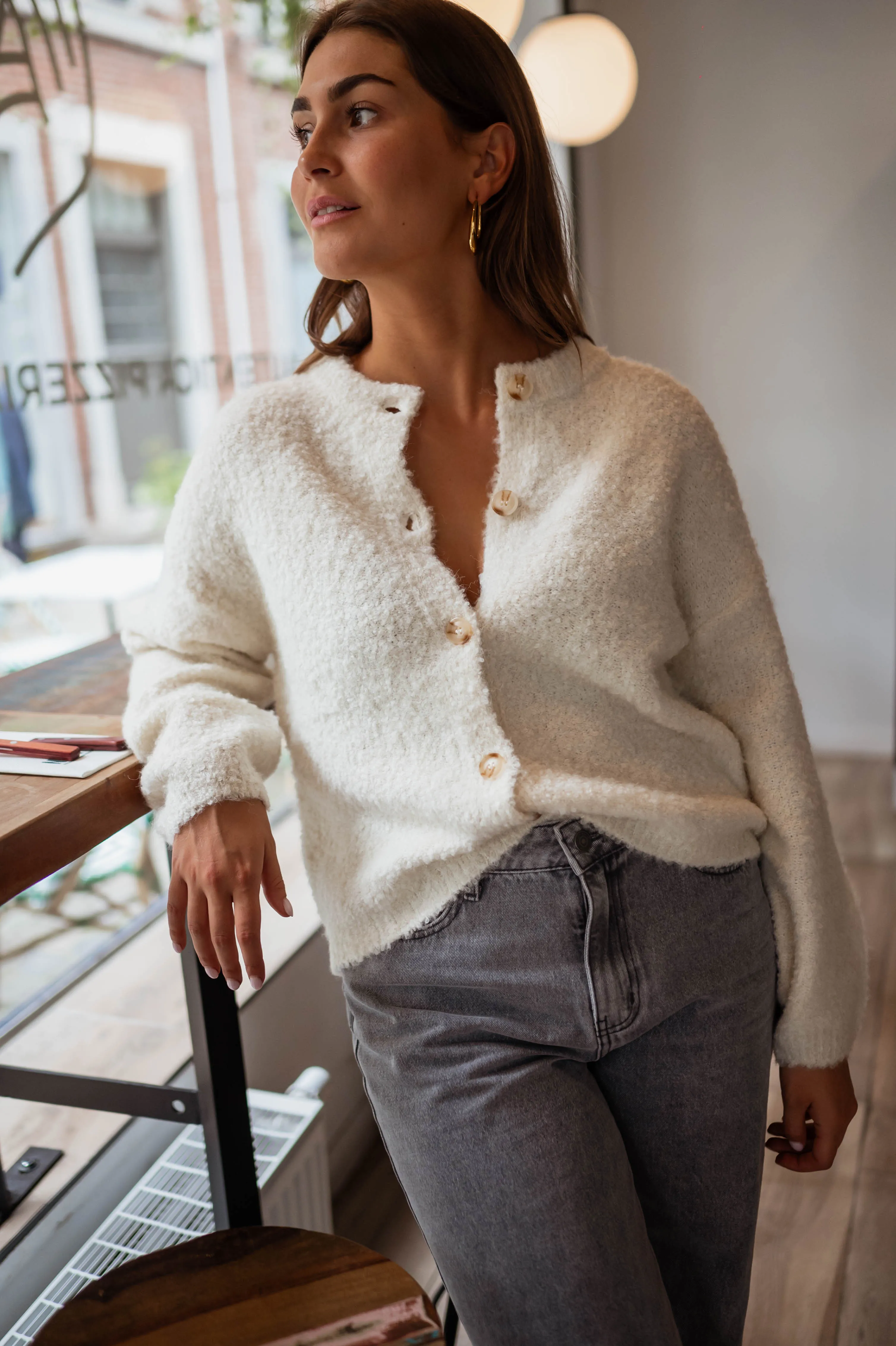 Ecru Gemina Cardigan