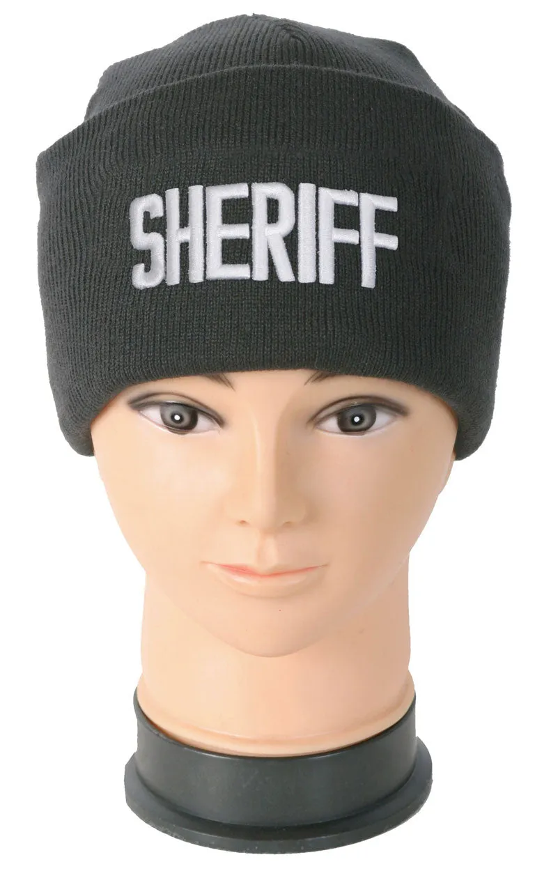 Embroidered Beanies with ID (Security, Police, Sheriff)