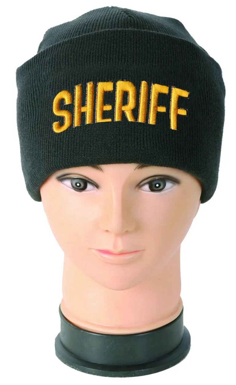 Embroidered Beanies with ID (Security, Police, Sheriff)