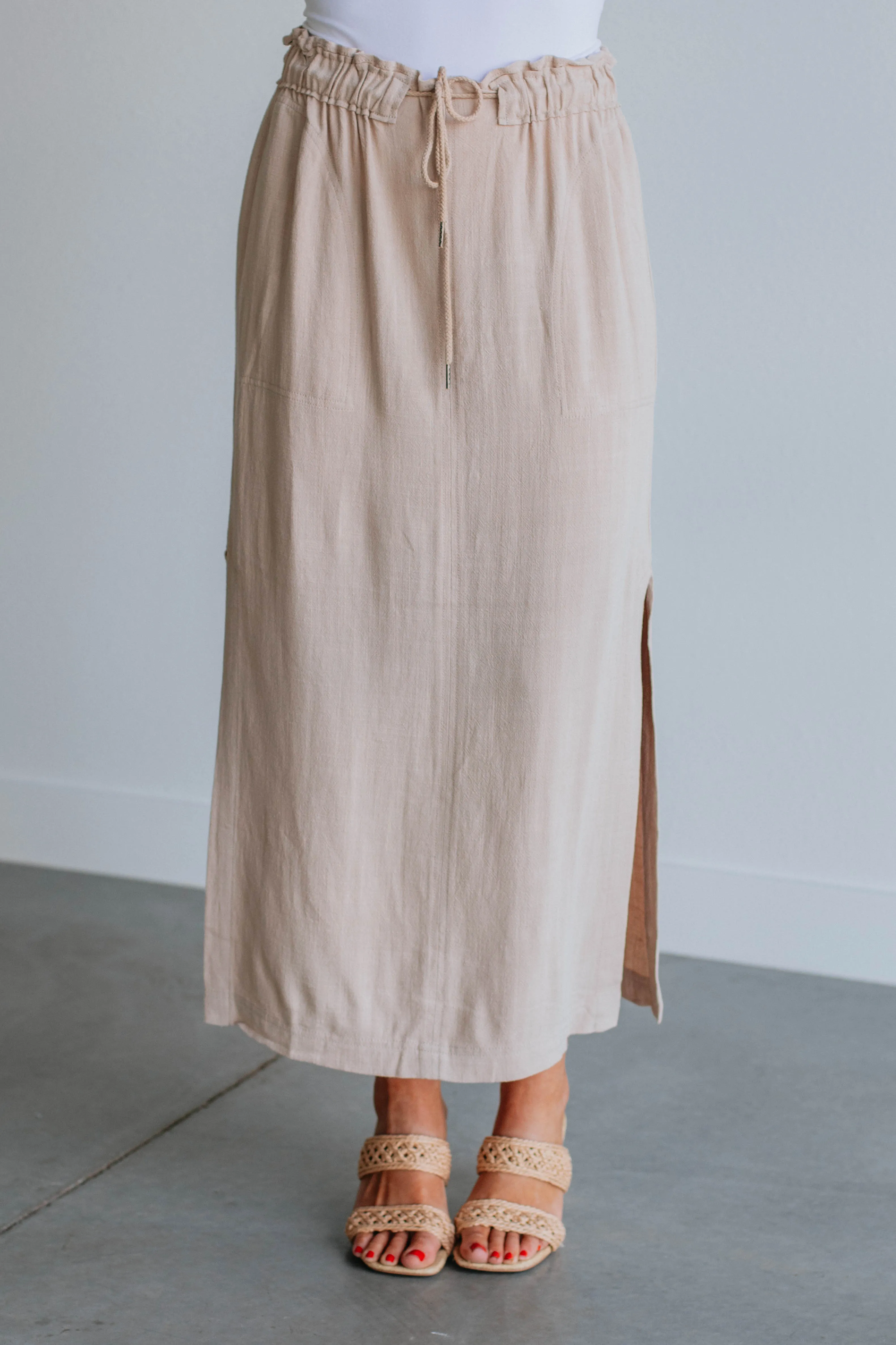 Emeline Midi Skirt - Sand