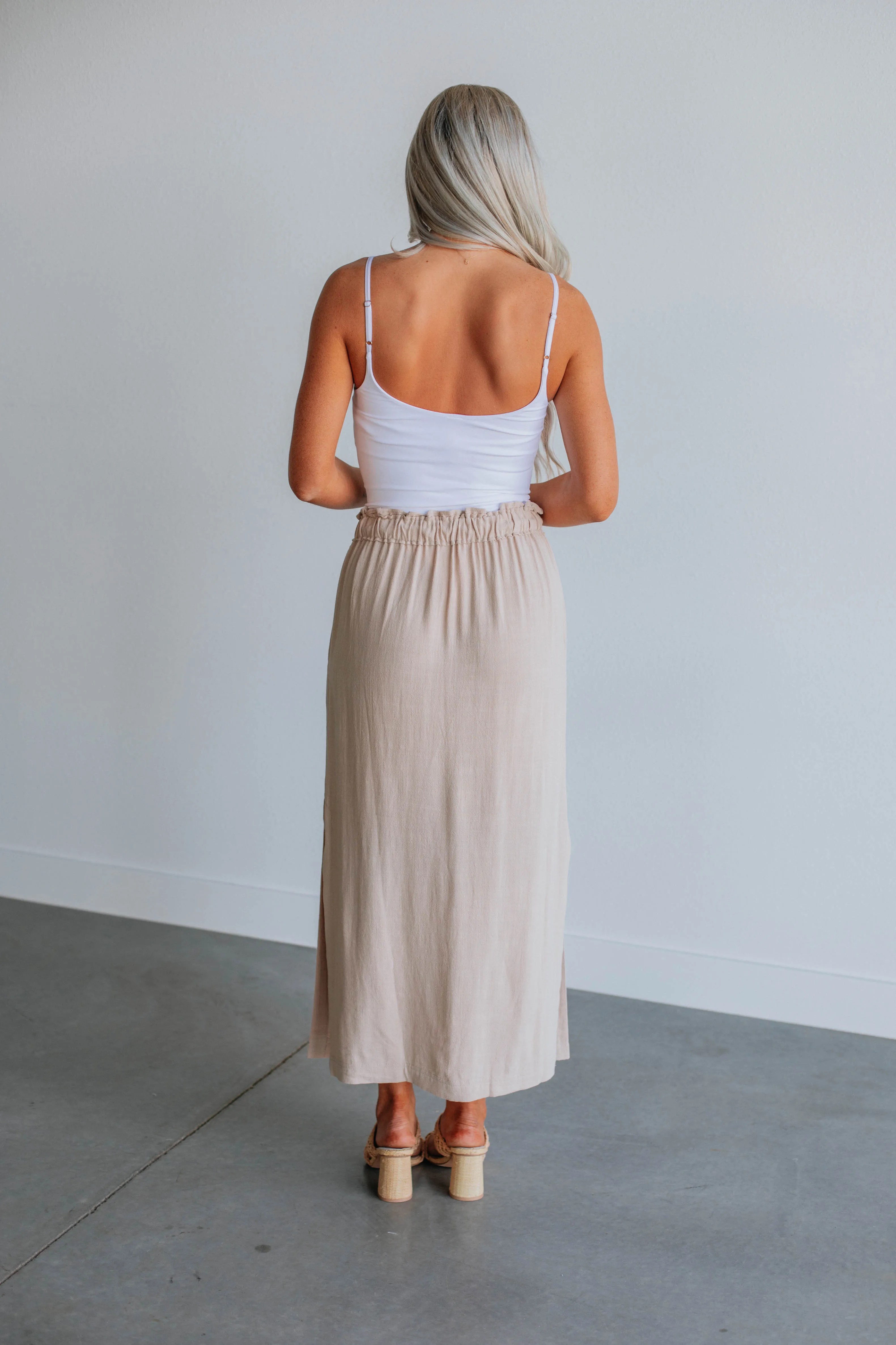 Emeline Midi Skirt - Sand