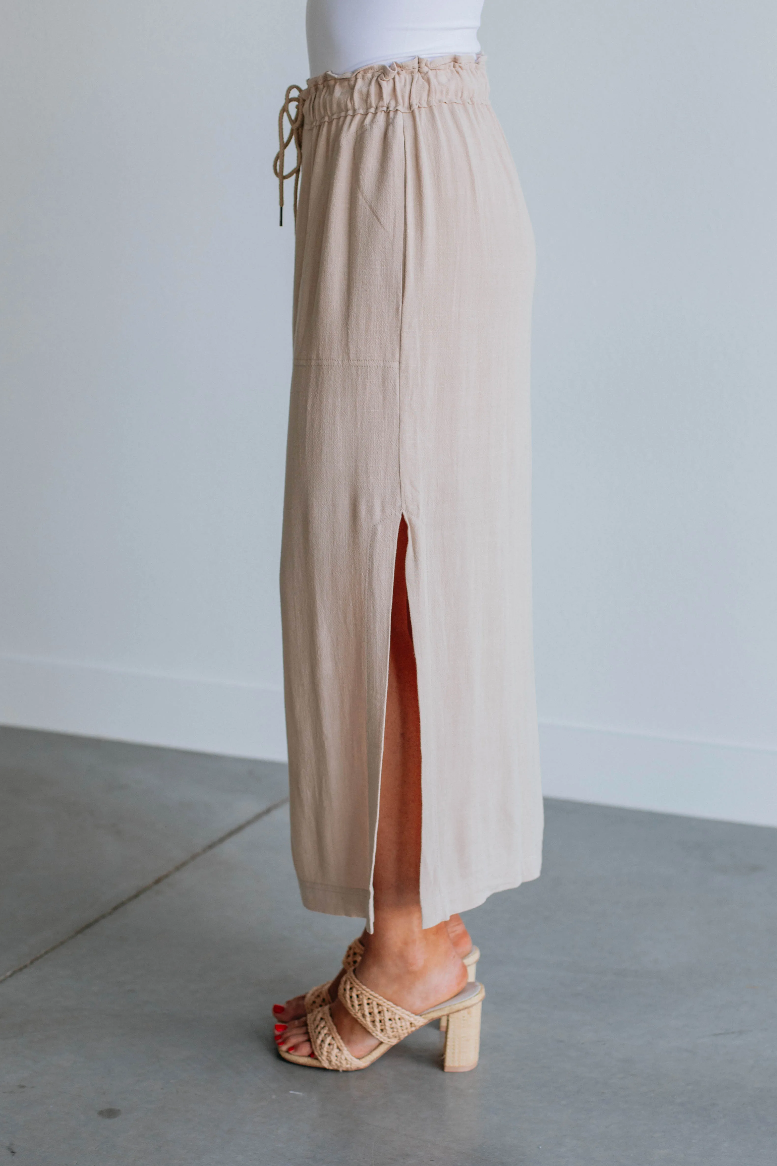 Emeline Midi Skirt - Sand