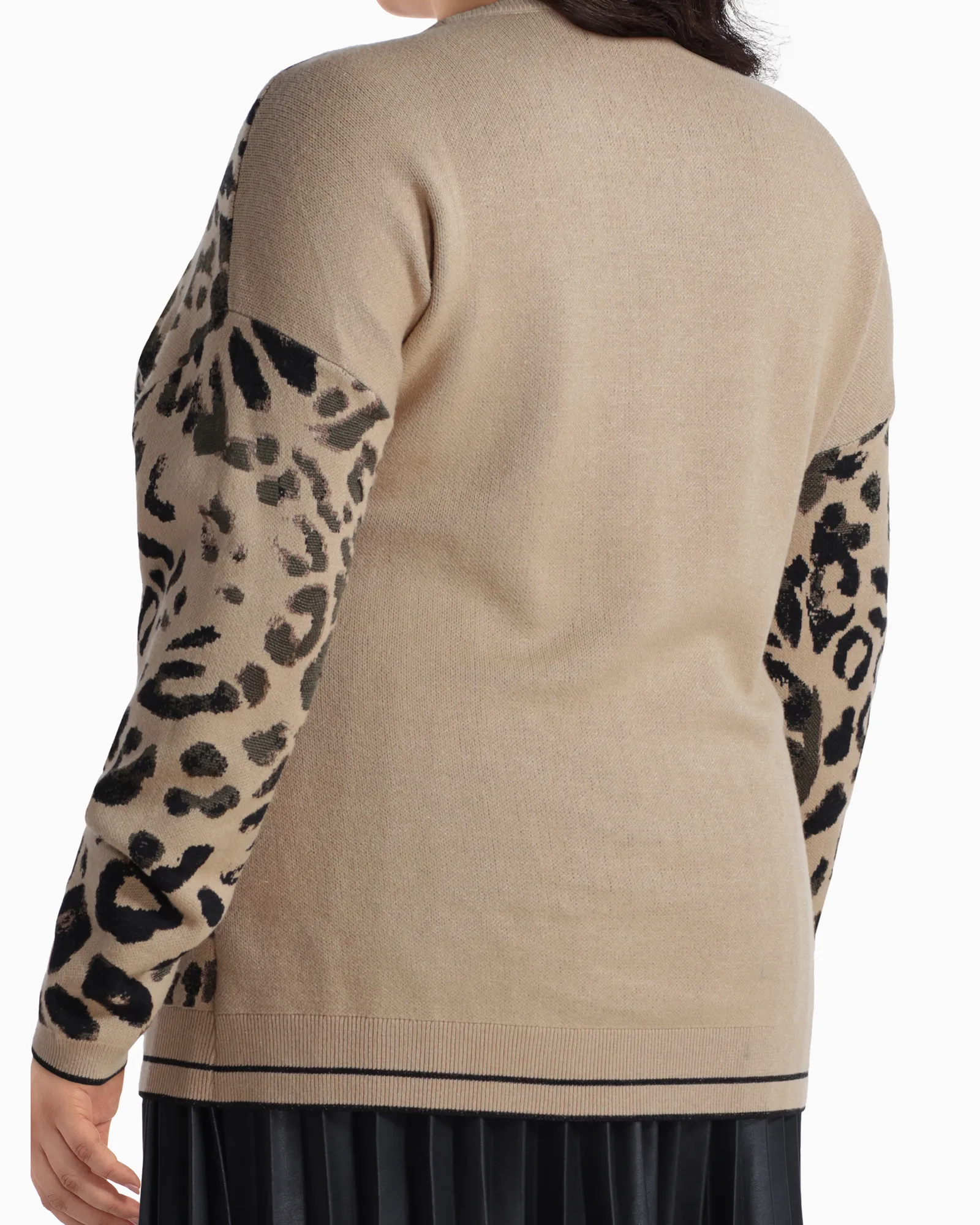 Emily Statement Sweater | Brown / Black