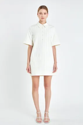 English Factory - Textured Tunic Dress