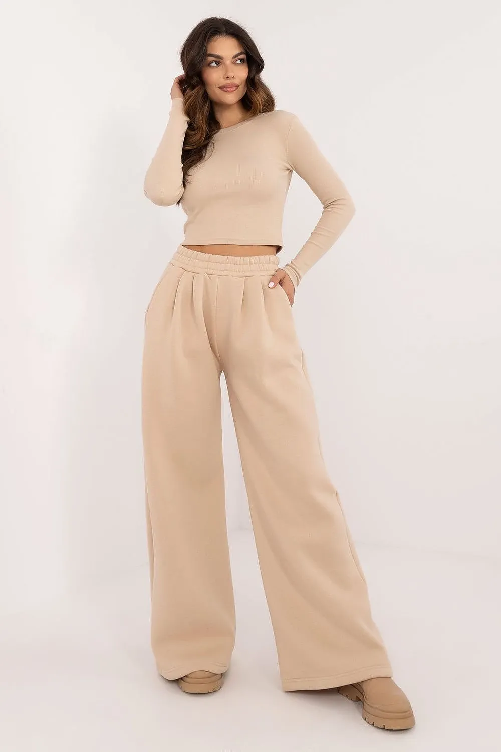 Factory Price Two Piece Cotton Sweatpant Lounge Set