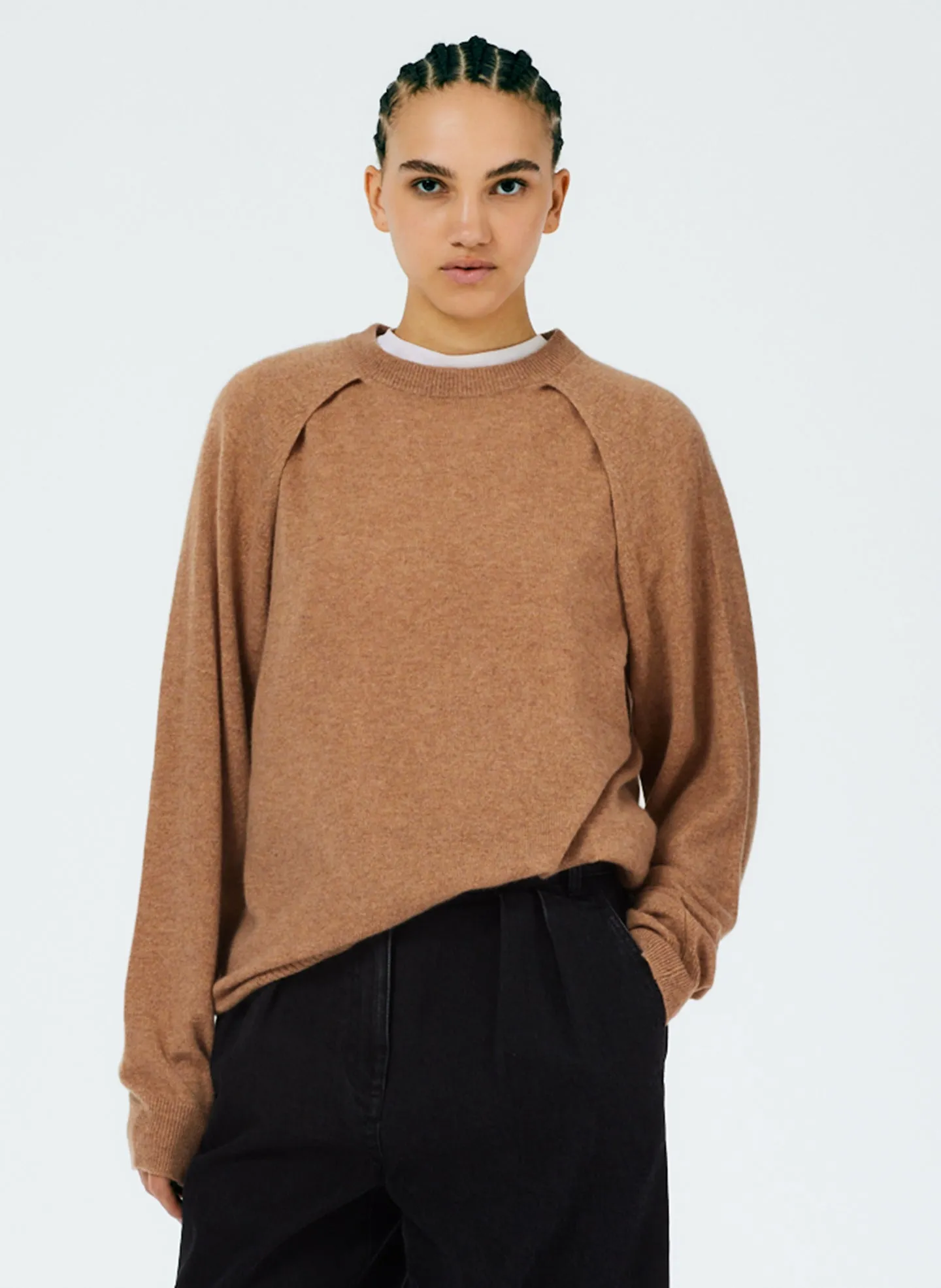 Feather Weight Cashmere Easy Cocoon Tunic