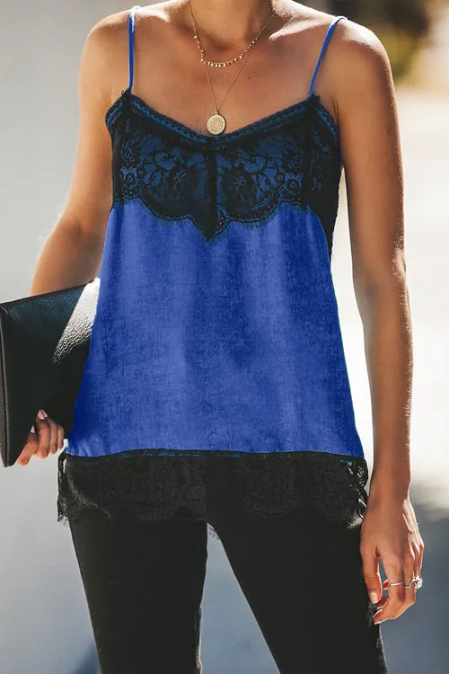 Feel Free Lace Up Cami Top - 3 Colors