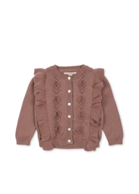 Fiol Frill Cardigan - Burlwood