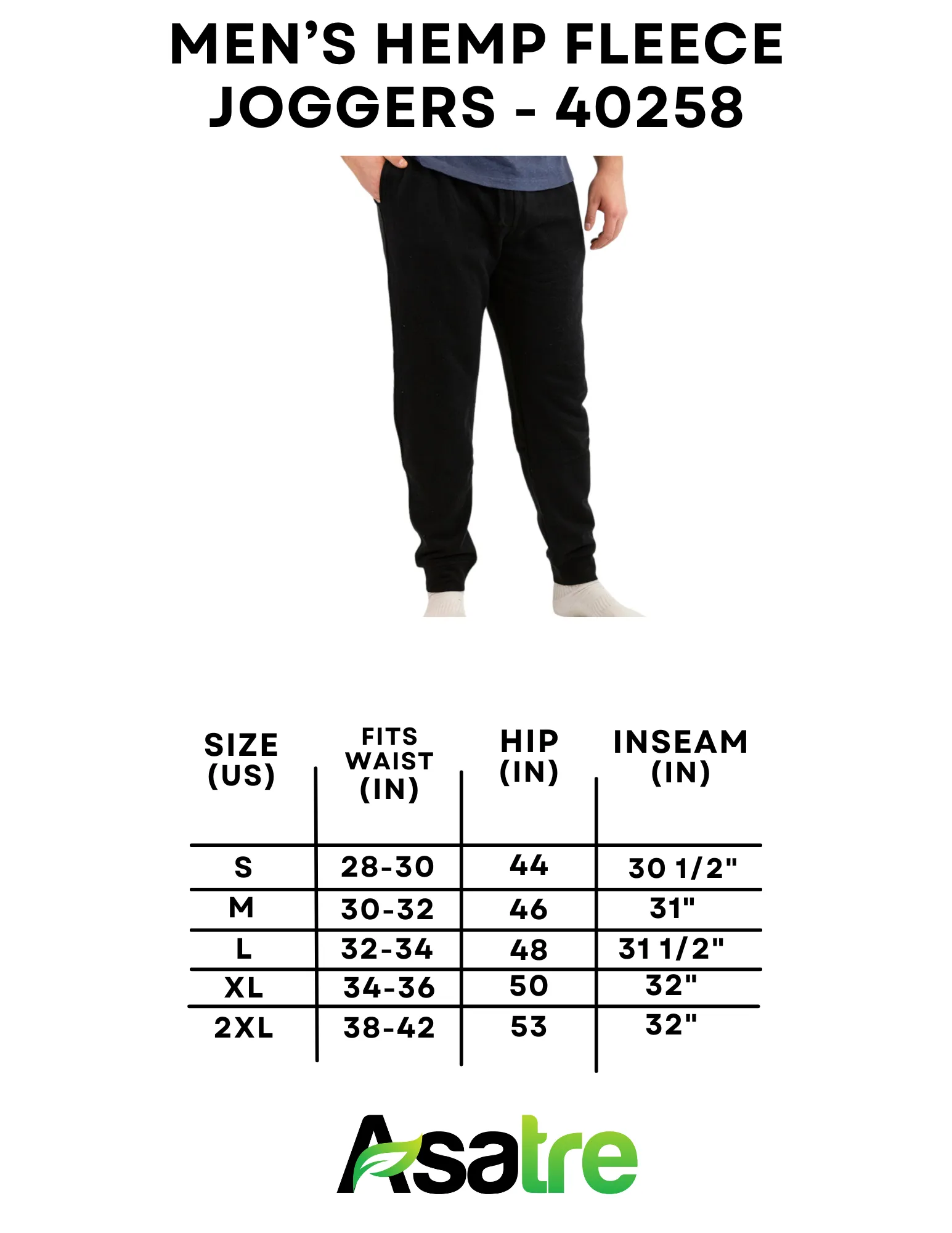 Fleece Joggers - Men's Hemp and Organic Cotton Joggers