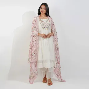 Fliry Pleats Shabby-Chic Kurta Set