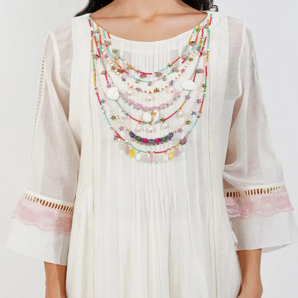 Fliry Pleats Shabby-Chic Kurta Set