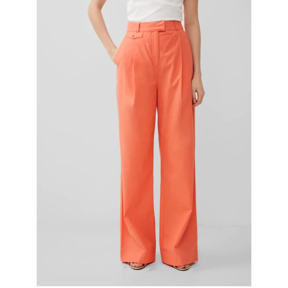 French Connection Alania City Trouser Coral 74WAF