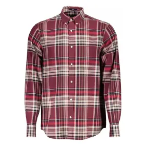 Gant Red Cotton Men Shirt