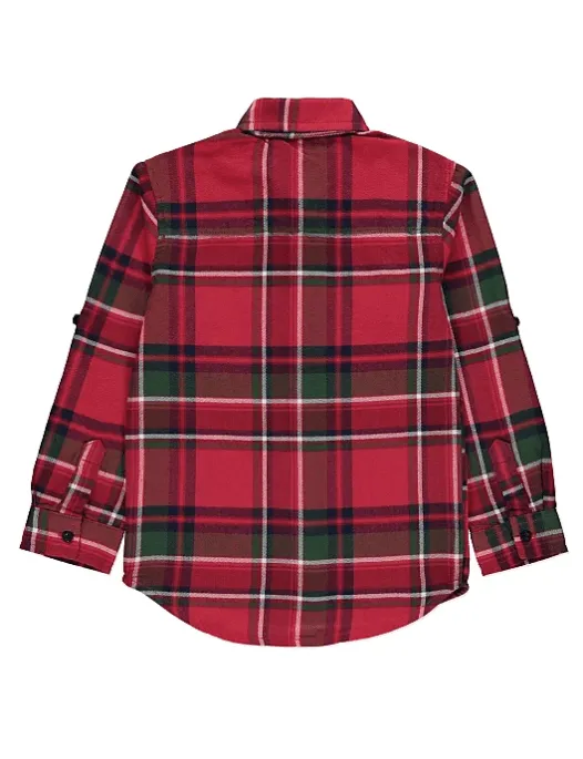 George Red Check Younger Boys Shirt (Jeans not Included)