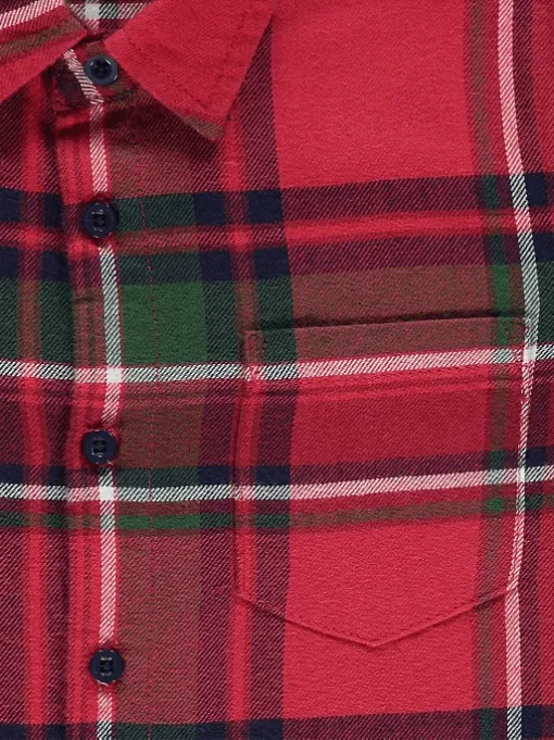 George Red Check Younger Boys Shirt (Jeans not Included)