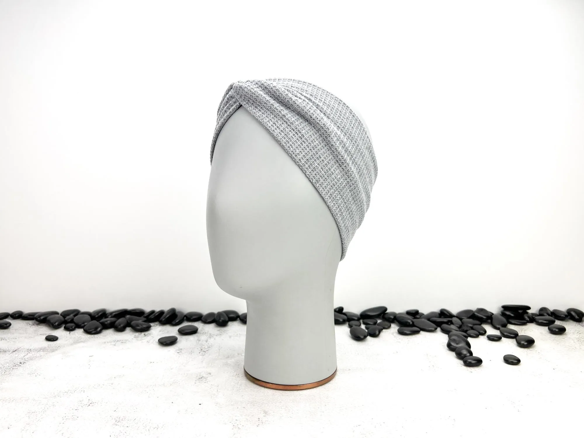 Gray Sweater Knit Headband HDB00082