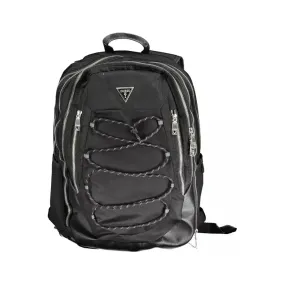 Guess Jeans Black Polyamide Men Backpack