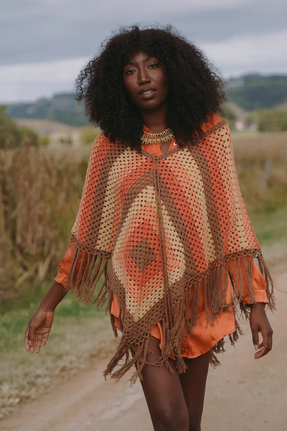 Happy Days Crochet Poncho