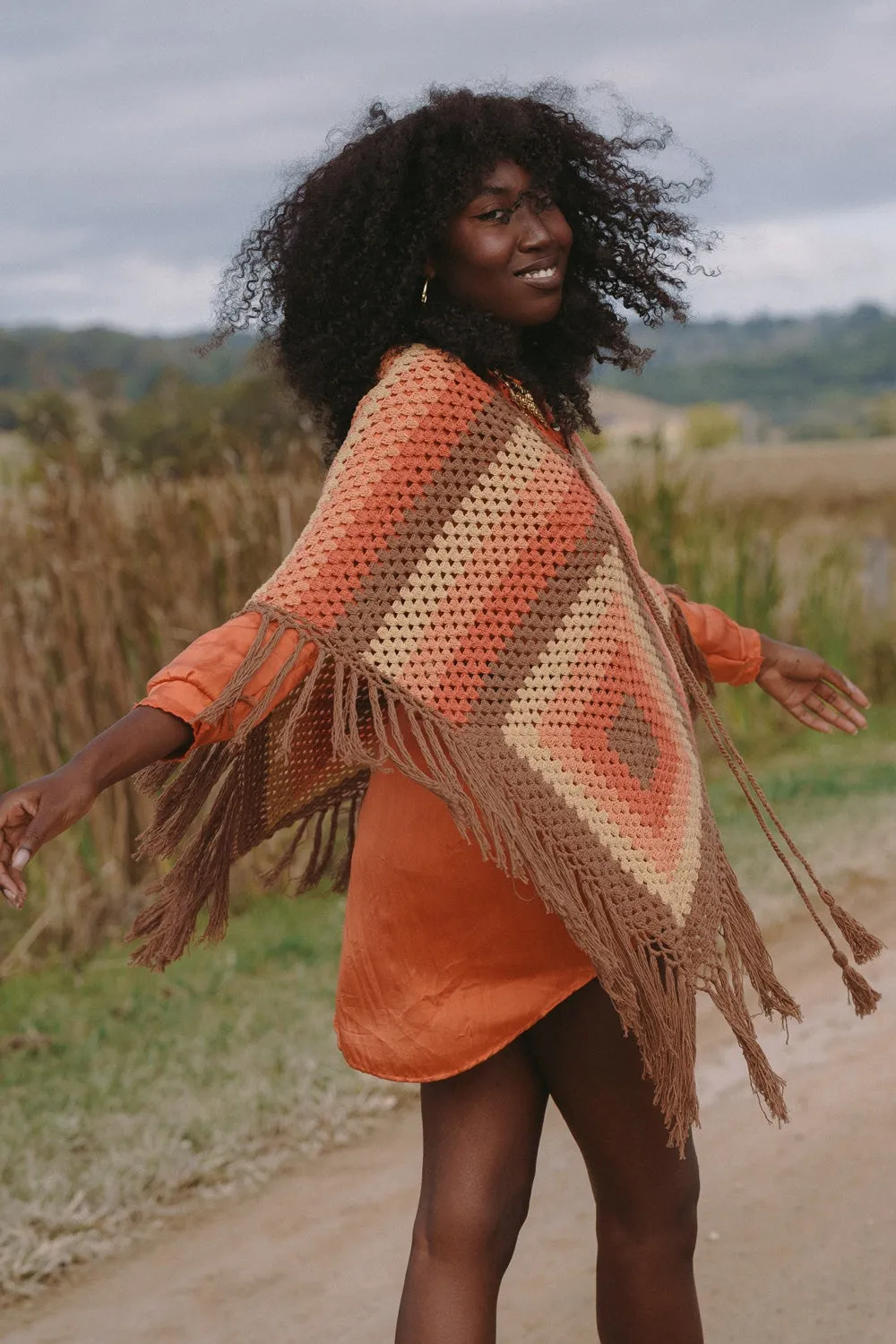 Happy Days Crochet Poncho