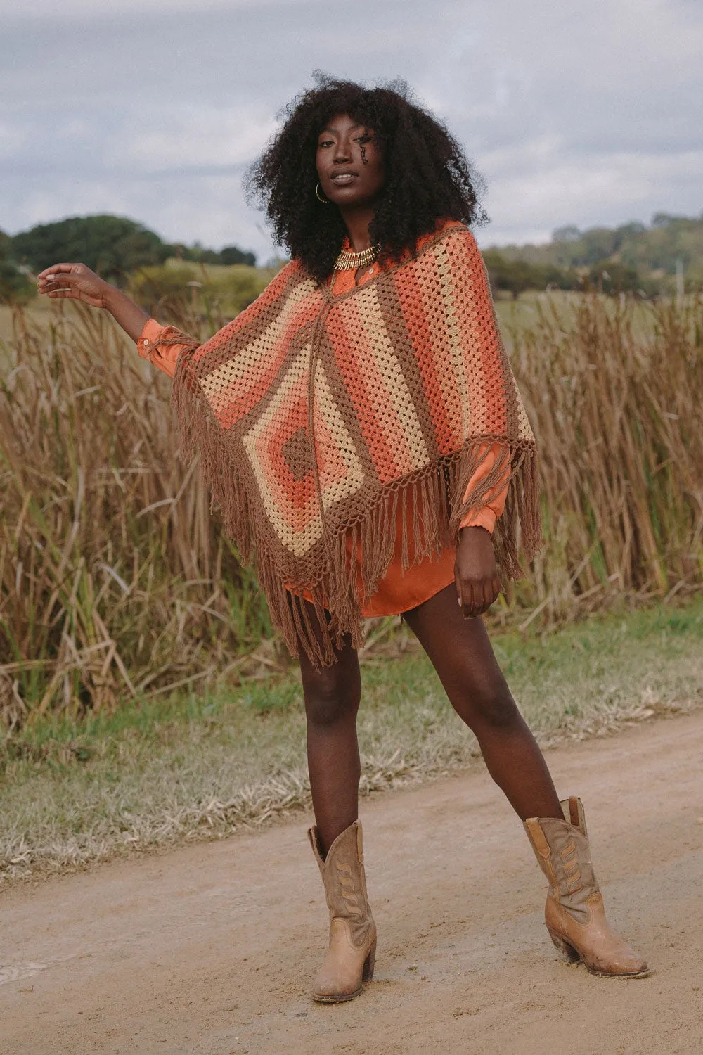 Happy Days Crochet Poncho