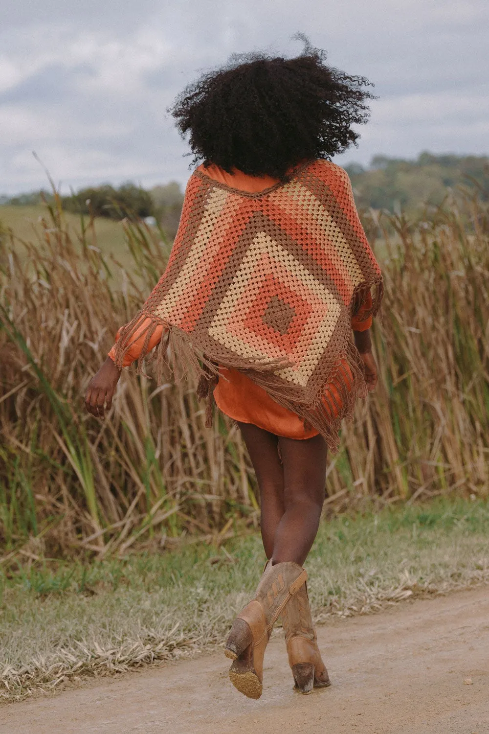 Happy Days Crochet Poncho