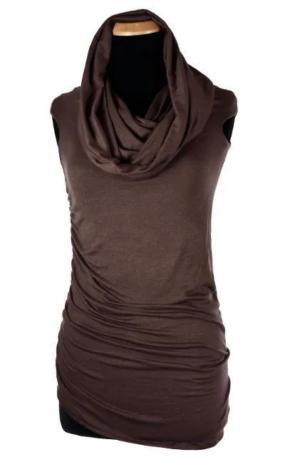 Hooded Cowl Tunic - Jersey Knit, Multi-Style (Limited Availability)