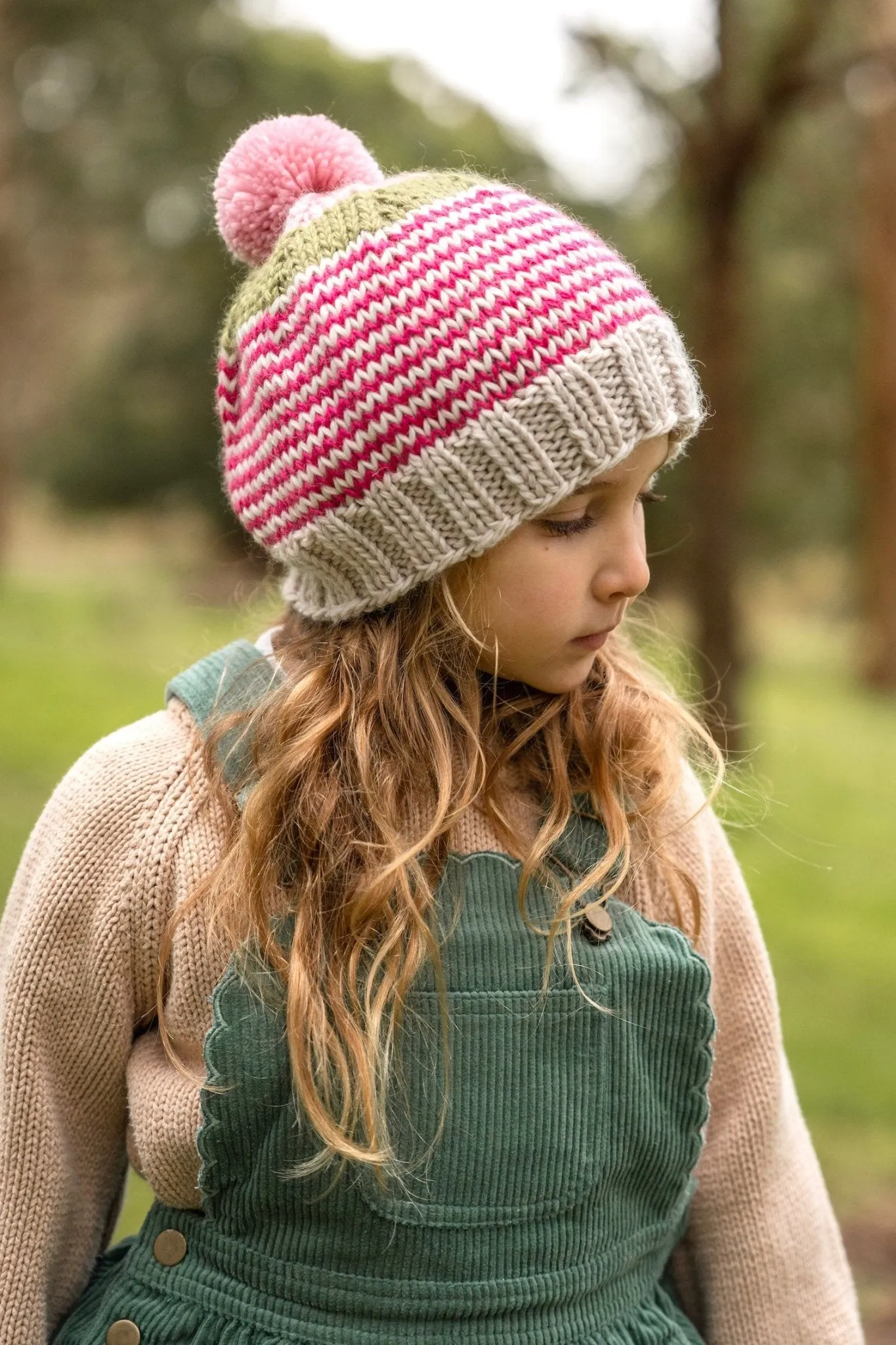 Horizon Beanie Pink Stripe