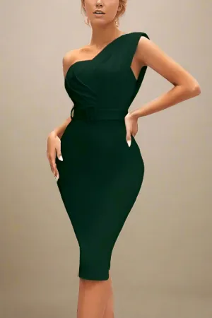 Ione Bandage Midi Dress - Emerald Green