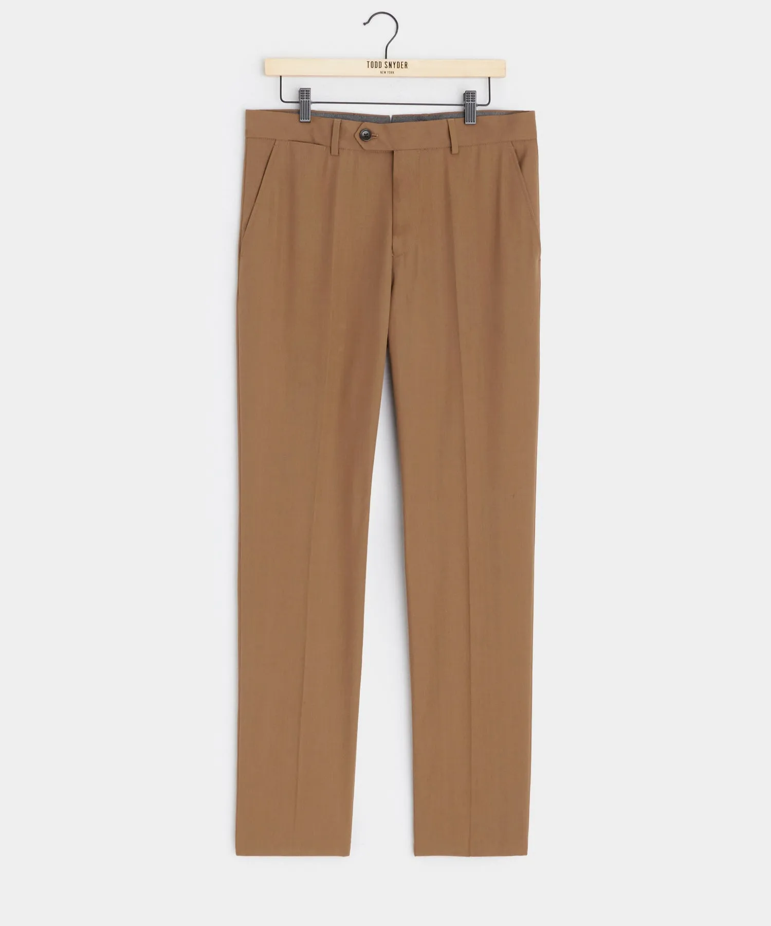 Italian Cotton Sutton Trouser in Acorn