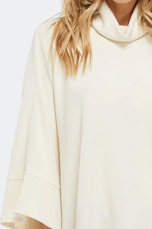 Jaia Cream Dressy Poncho