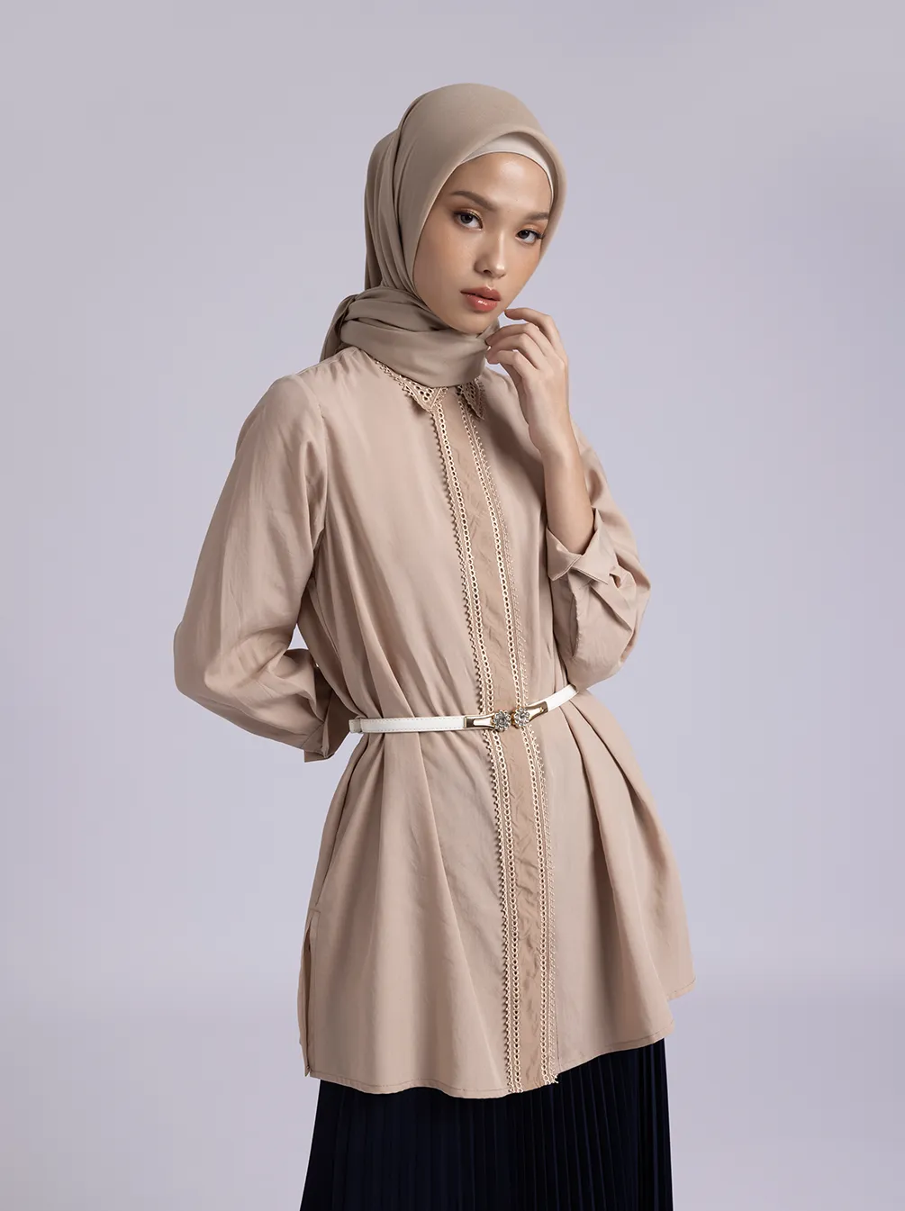 KALEA TUNIC PLAIN SAND