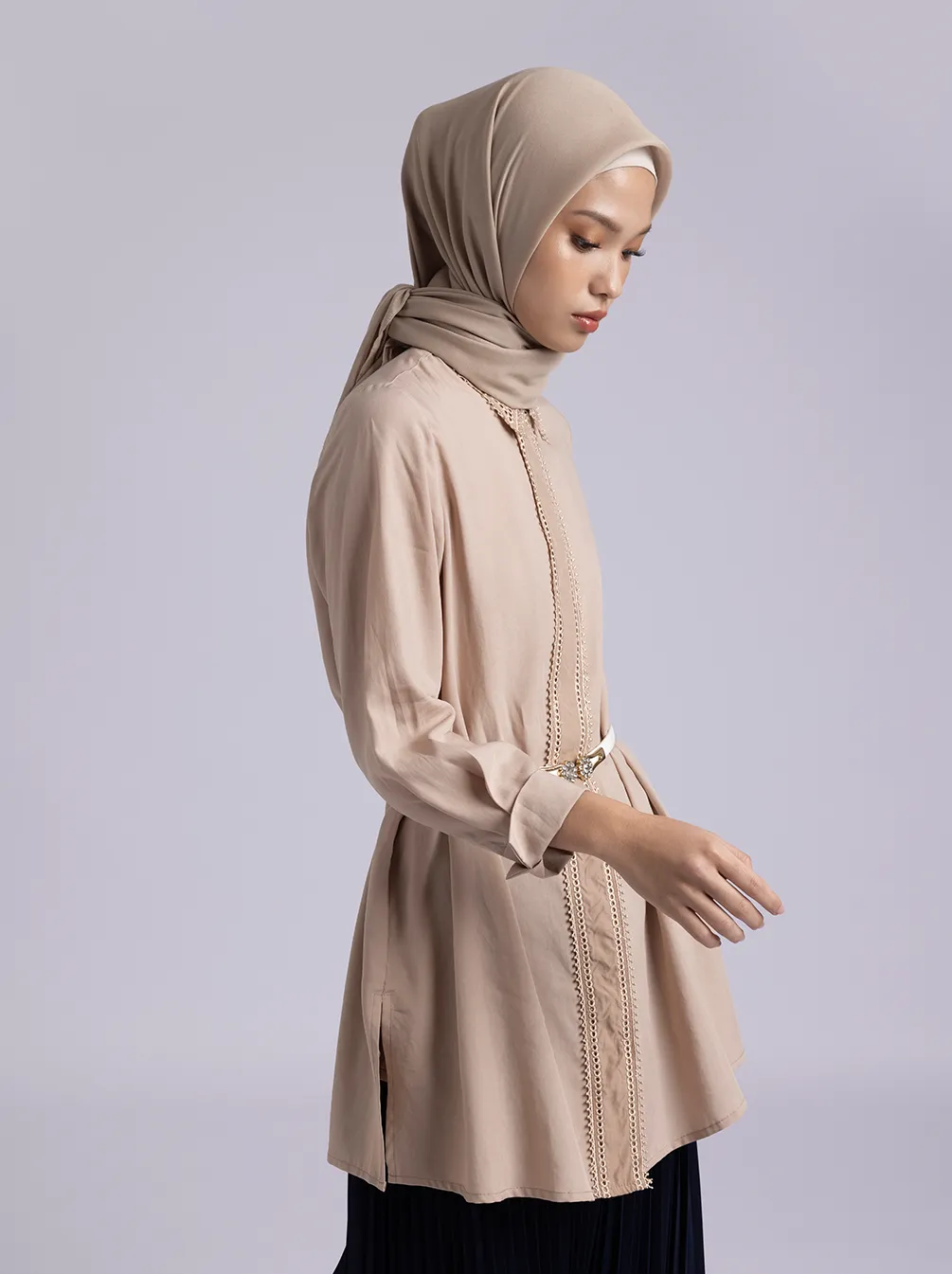 KALEA TUNIC PLAIN SAND