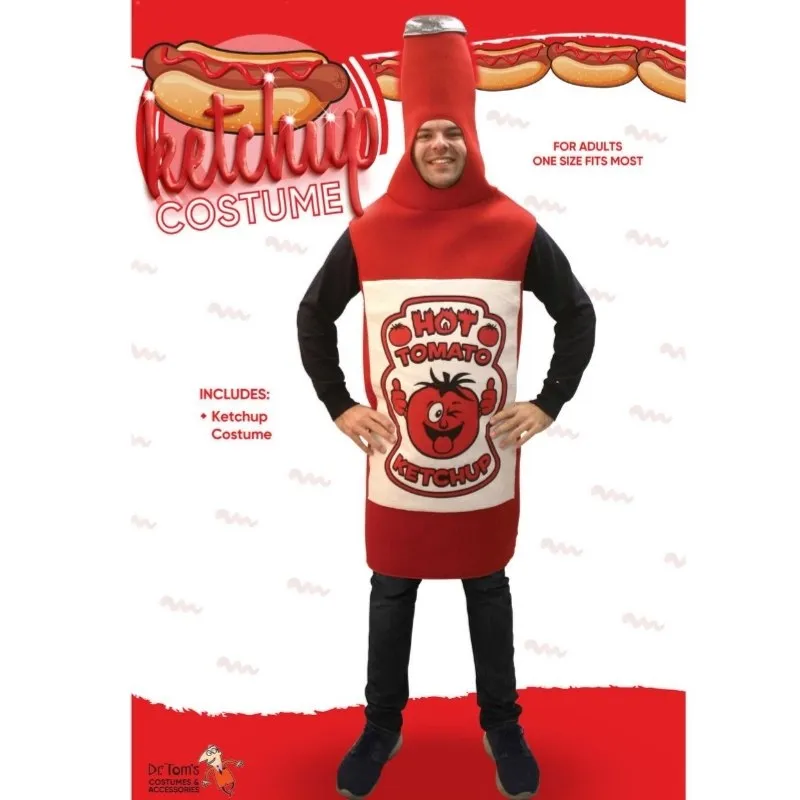 Ketchup Bottle Adult Costume