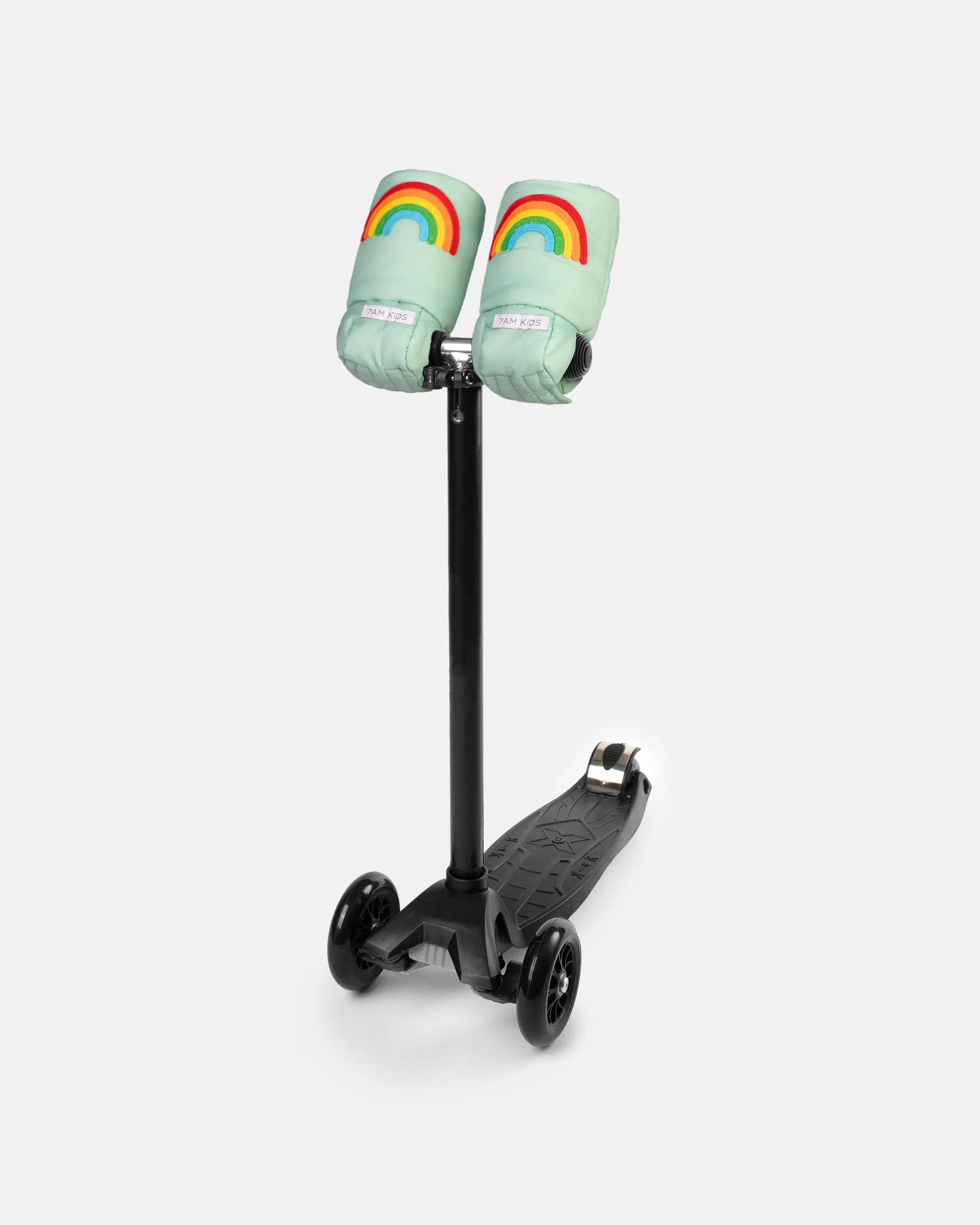 Kids Scooter Warmmuffs - Rainbow Appliqué