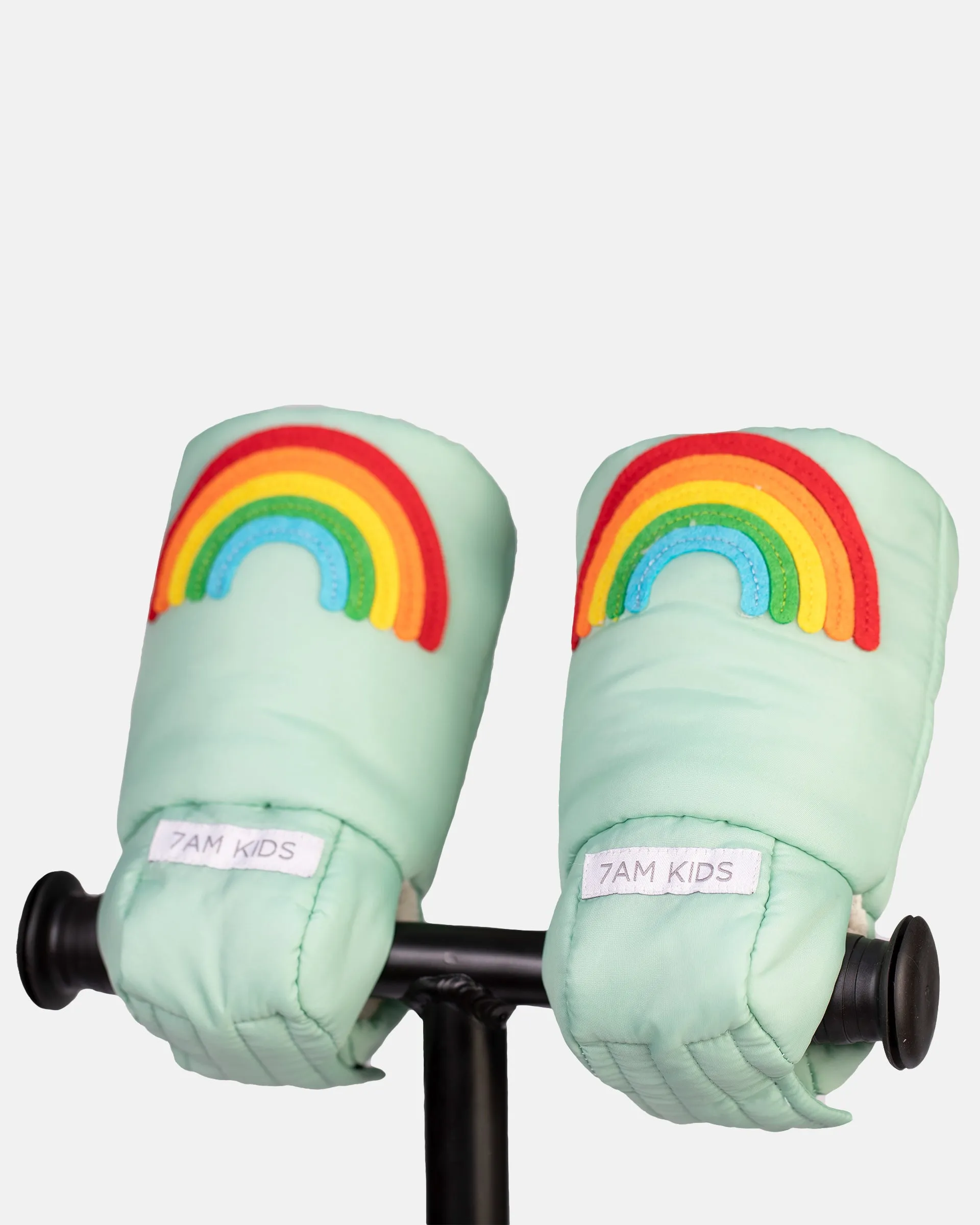 Kids Scooter Warmmuffs - Rainbow Appliqué