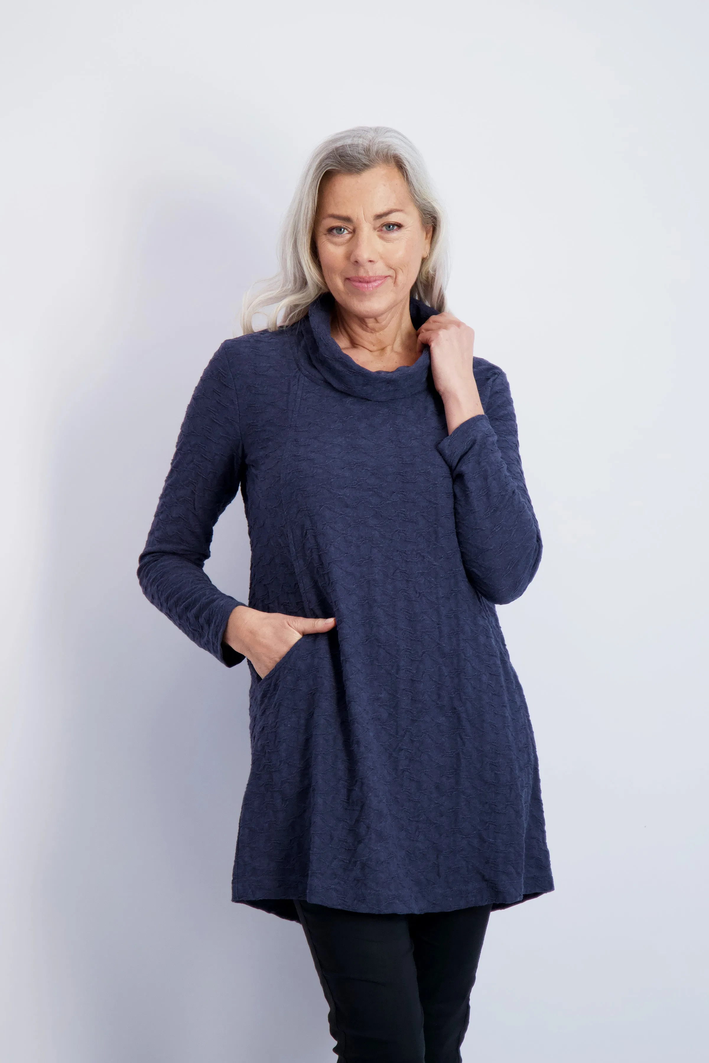 Lamerton Weave Cowl Tunic