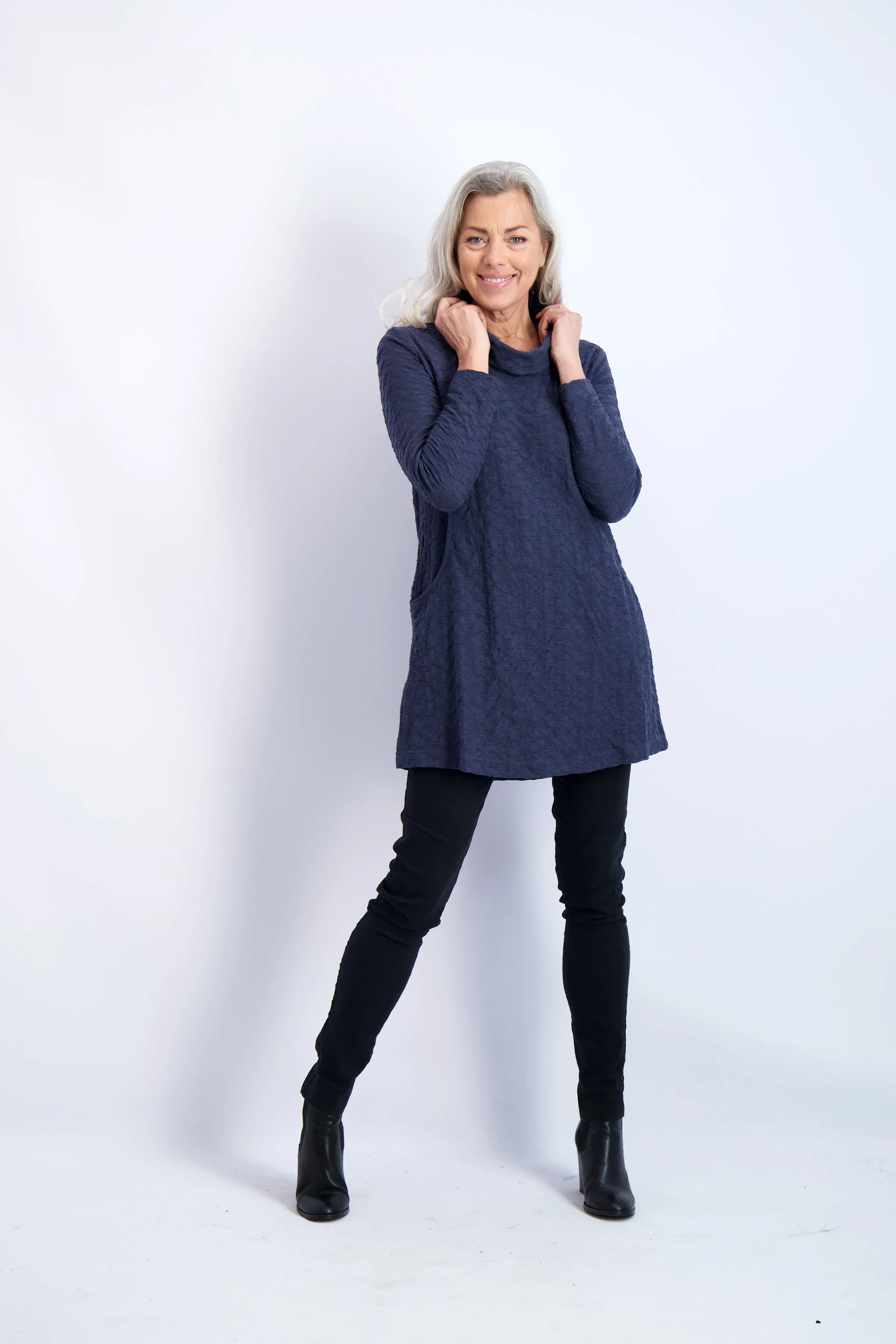 Lamerton Weave Cowl Tunic