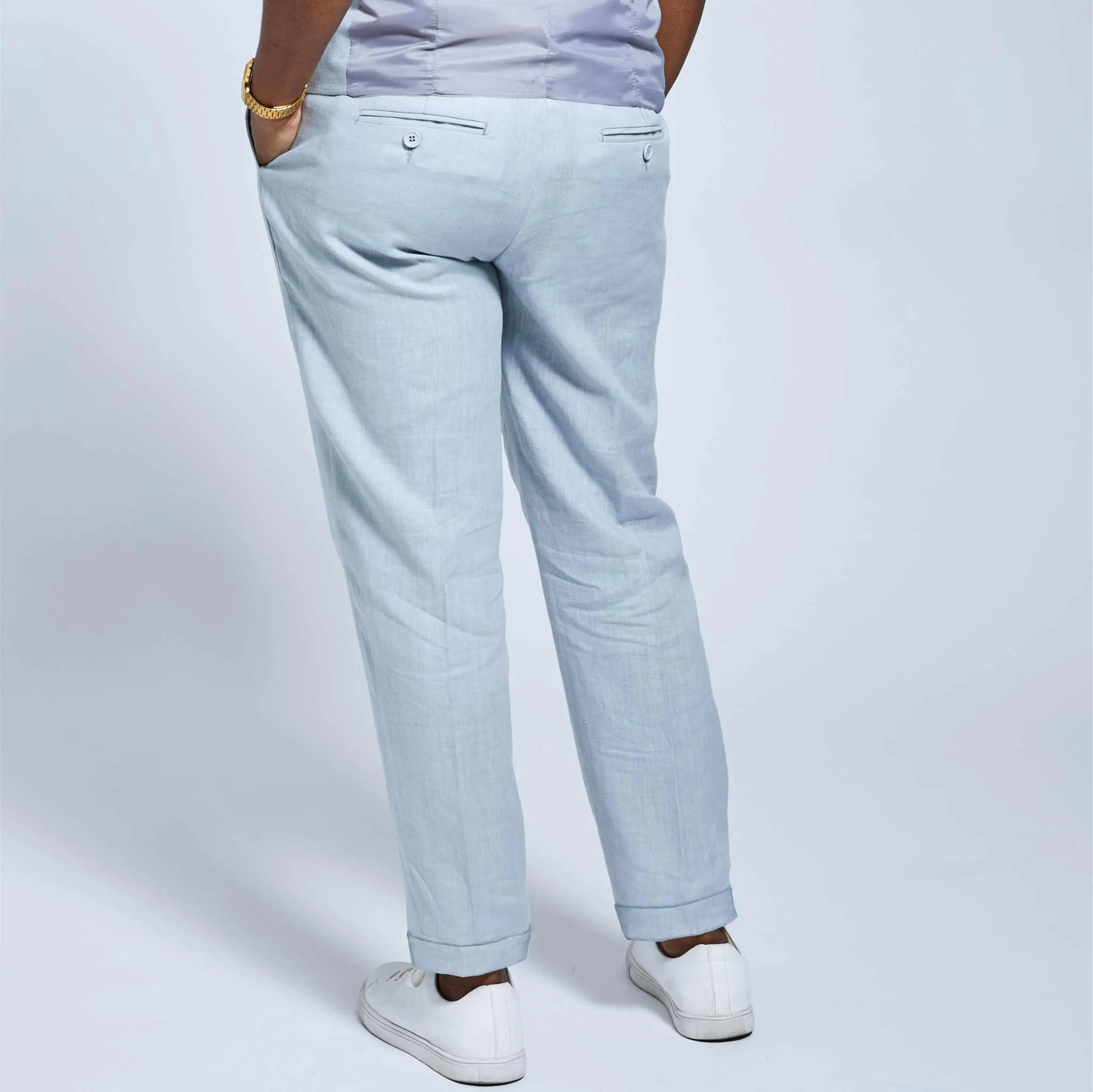 Light Gray Linen Pants