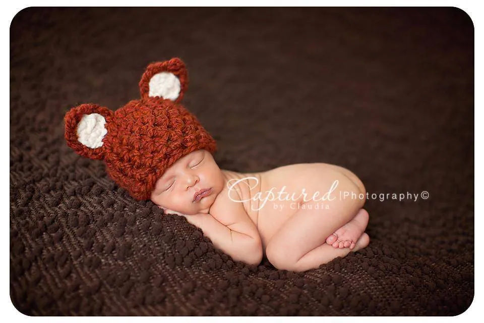 Little Fox Hat Newborn Baby