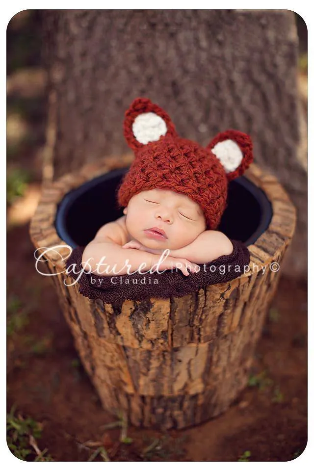 Little Fox Hat Newborn Baby