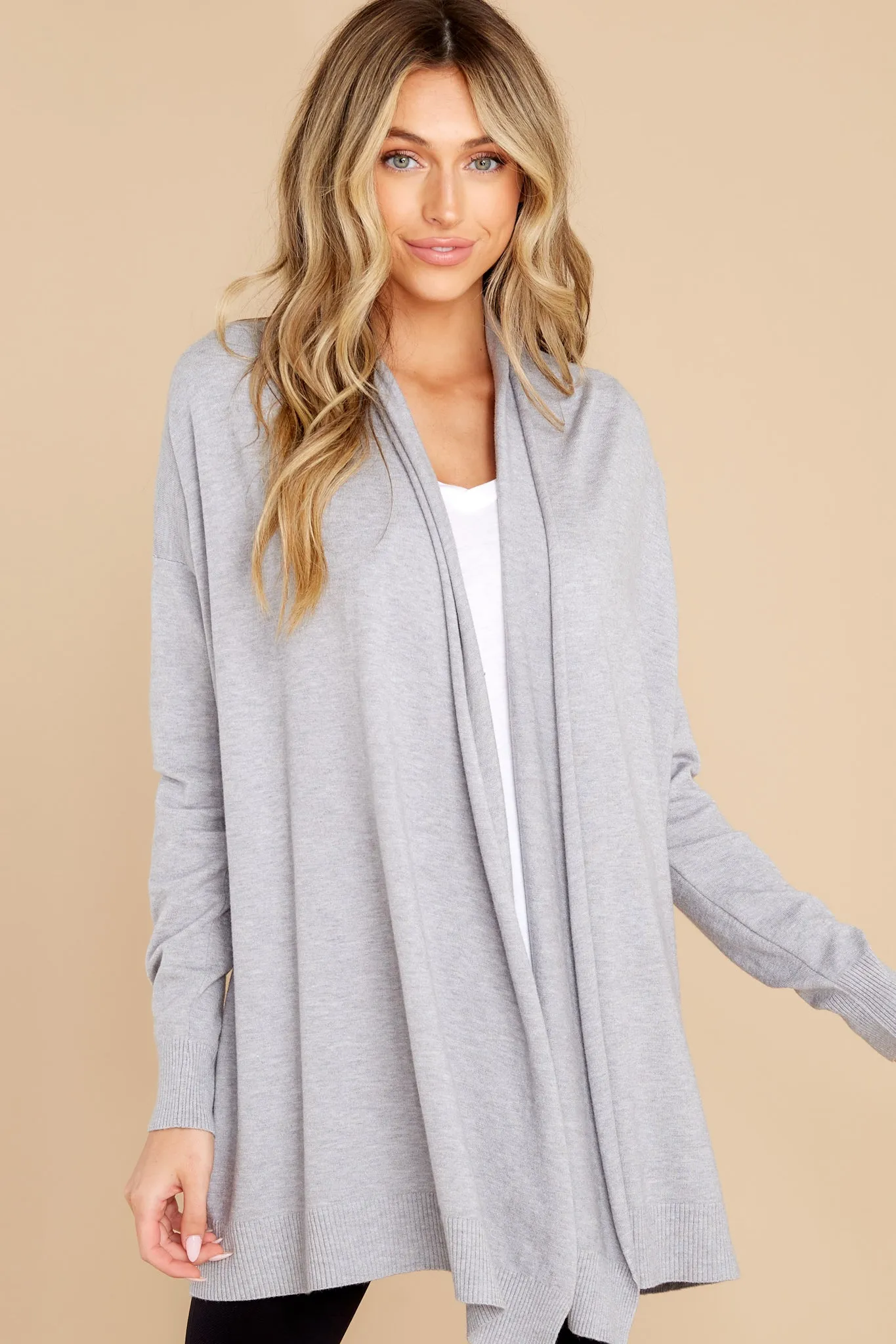 Lovely Weather Heather Grey Cardigan