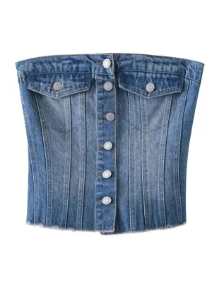 Madeline Denim Tank Top