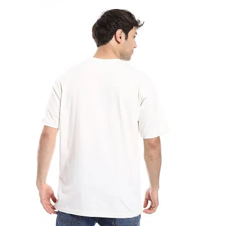 Men's Cotton T-Shirt - Classic and Comfortable Casual Tee - White