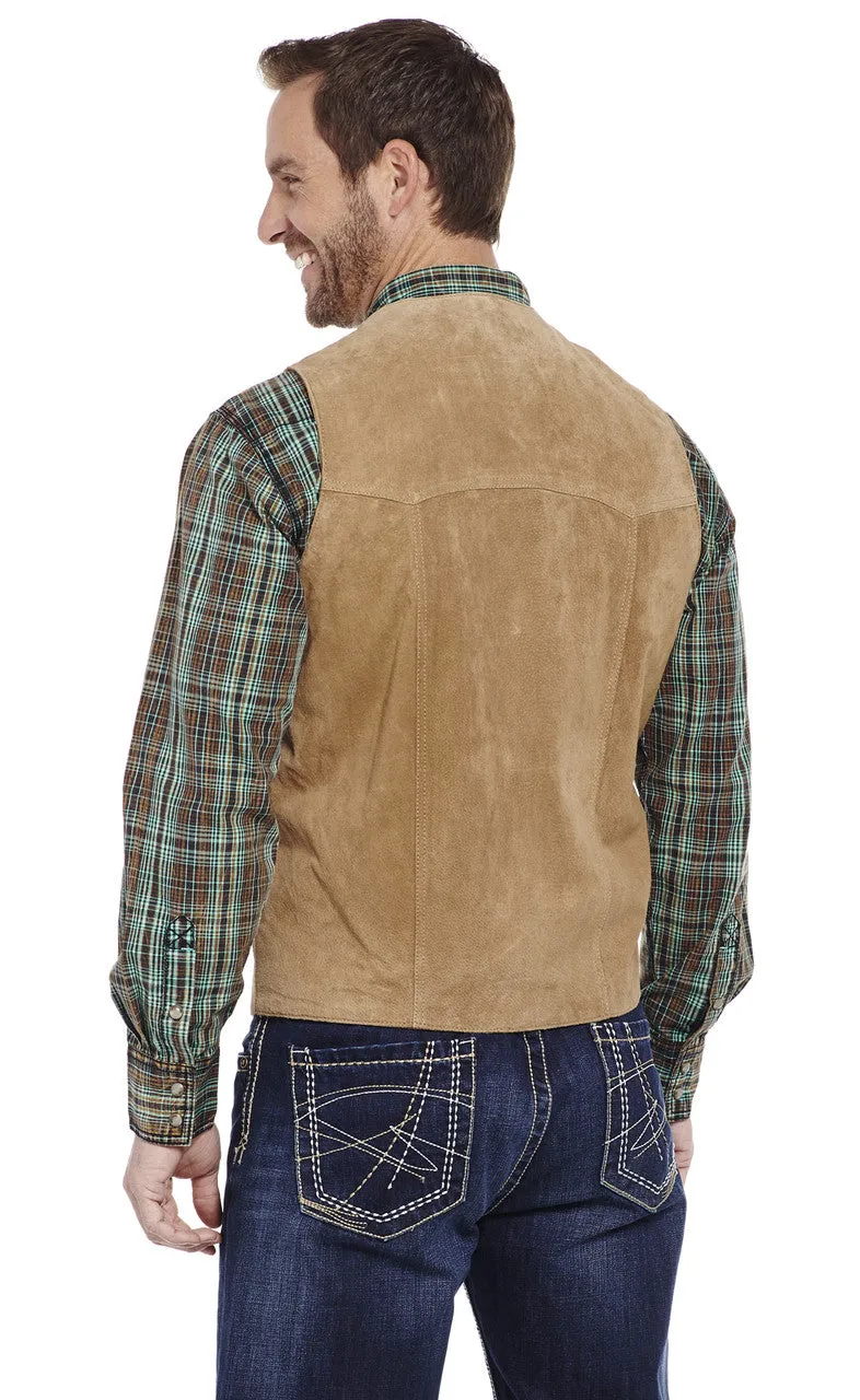 Men's Cripple Creek Suede Leather Vest - ML3061