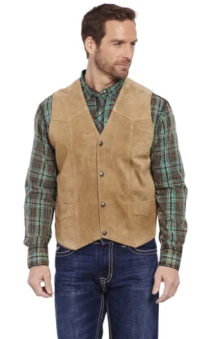 Men's Cripple Creek Suede Leather Vest - ML3061