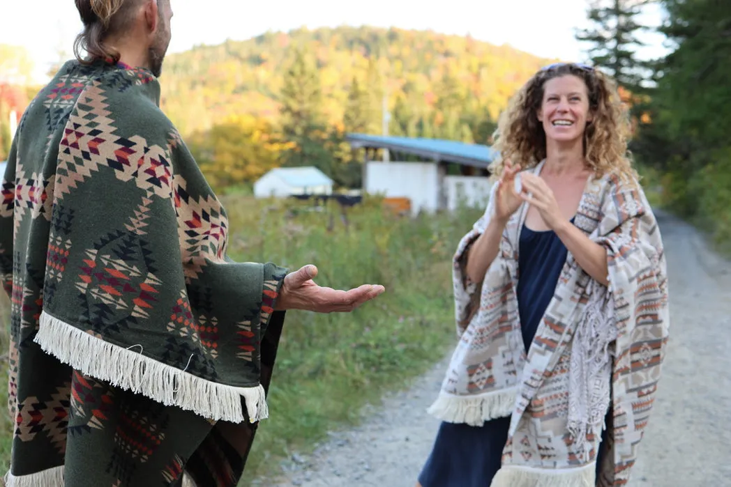 Men's Sacred Cloth Signature Shawl - Earth Green