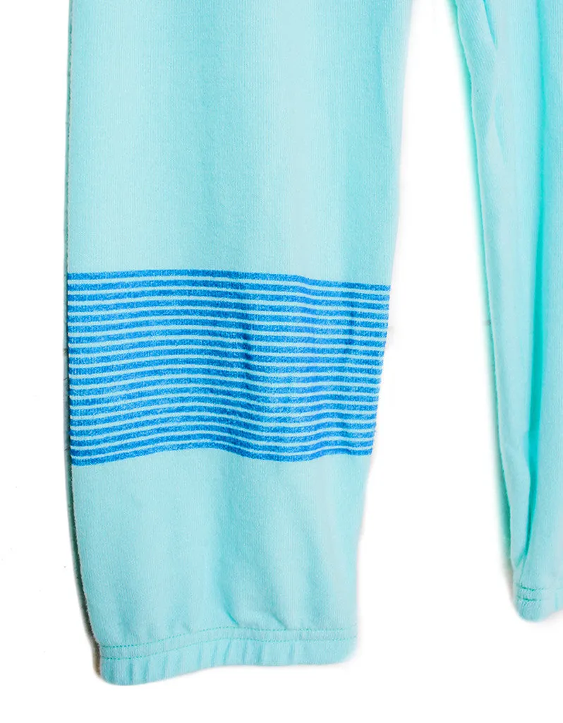 Michael Lauren Nate Crop Sweatpant in Mint